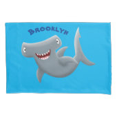 Grappig schattige Hammerhead-cartoon Kussensloop (Voorkant)