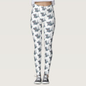 Grappig schattige Hammerhead-cartoon Leggings (Voorkant)