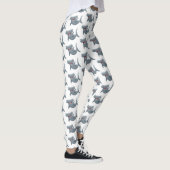 Grappig schattige Hammerhead-cartoon Leggings (Rechts)