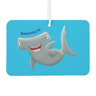 Grappig schattige Hammerhead-cartoon Luchtverfrisser