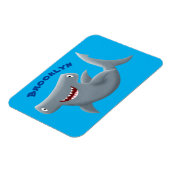 Grappig schattige Hammerhead-cartoon Magneet (Linkerzijde)