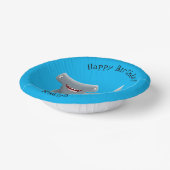 Grappig schattige Hammerhead-cartoon Papieren Kommen (Gebogen)