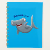Grappig schattige Hammerhead-cartoon Planner (Voorkant)