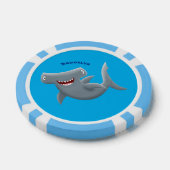 Grappig schattige Hammerhead-cartoon Poker Chips (Enkel)