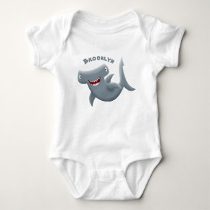 Grappig schattige Hammerhead-cartoon Romper