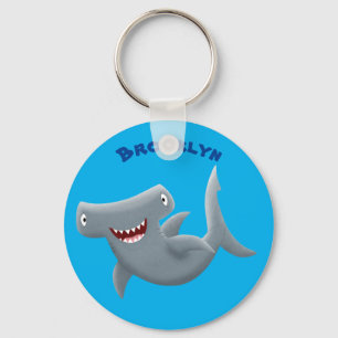Grappig schattige Hammerhead-cartoon Sleutelhanger