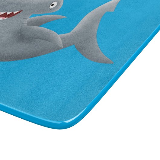 Grappig schattige Hammerhead-cartoon Snijplank (Hoek)