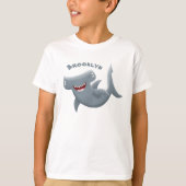 Grappig schattige Hammerhead-cartoon T-shirt (Voorkant)