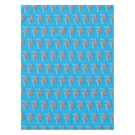 Grappig schattige Hammerhead-cartoon Tafelkleed (Voorkant)