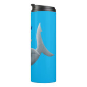 Grappig schattige Hammerhead-cartoon Thermosbeker (Geroteerd rechts)
