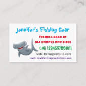 Grappig schattige Hammerhead-cartoon Visitekaartje (Voorkant)