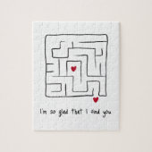 Grappig Schattige handgetekende Maze Valentijn Gif Legpuzzel (Verticaal)