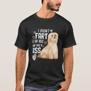 Grappig Schattige Havanese Dog Don't Fart Puppy Lo T-shirt