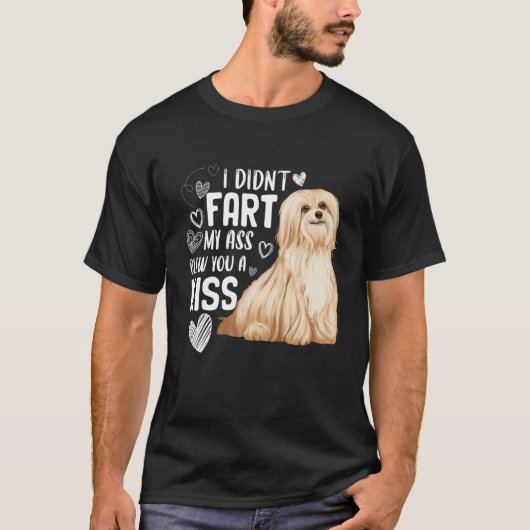 Grappig Schattige Havanese Dog Don't Fart Puppy Lo T-shirt (Voorkant)