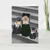 Grappig/Schattige Hond Afstuderen Kaart (Voorkant)