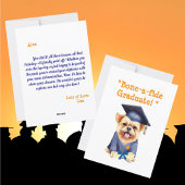 Grappig Schattige Hond Afstuderen Wenskaart Feestdagenkaart