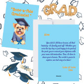 Grappig Schattige Hond Afstuderen Wenskaart Feestdagenkaart