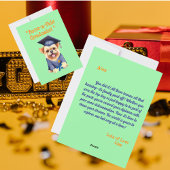 Grappig Schattige Hond Afstuderen Wenskaart Feestdagenkaart