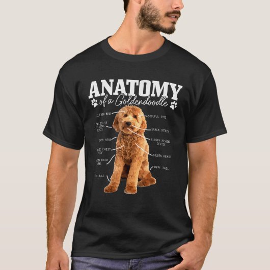 Grappig Schattige Hond Doodle Mam Pap T-shirt (Voorkant)