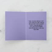 Grappig Schattige Hond Eenvoudig Verjaardag Wenska Kaart (Binnen)