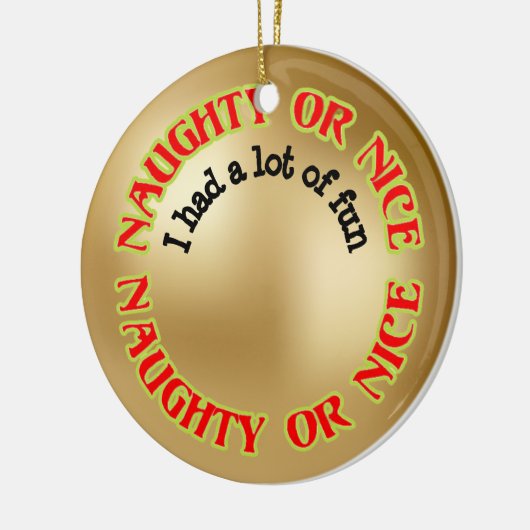 Grappig Schattige humoristisch ondeugend mooi kers Keramisch Ornament (Links)