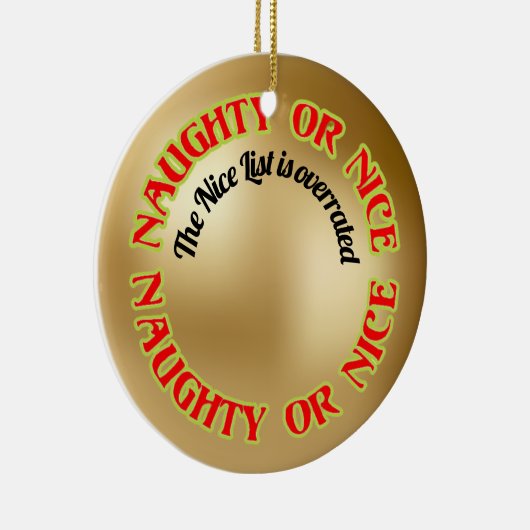 Grappig Schattige humoristisch ondeugend mooi lijs Keramisch Ornament (Rechts)