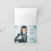 Grappig Schattige jij Monkey Business Suit 21st Bi Kaart (Binnen)