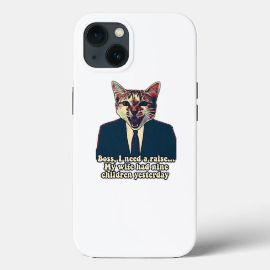 Grappig schattige kattenmeme voor katten- en katte Case-Mate iPhone case (Achterkant)