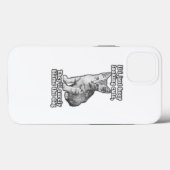 Grappig schattige kattenmeme voor katteneigenaars Case-Mate iPhone case (Achterkant (horizontaal))