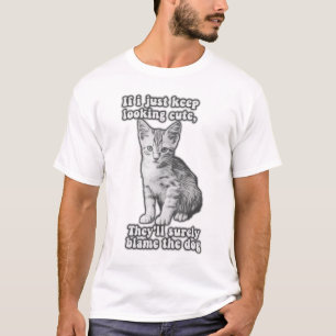 Grappig schattige kattenmeme voor katteneigenaars  t-shirt