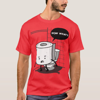 Grappig Schattige Kawaii toiletpapier Humor Comedy T-shirt