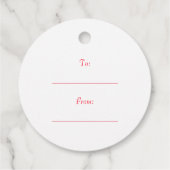 Grappig Schattige kerstcadeau Bedankjes Labels (Achterkant)