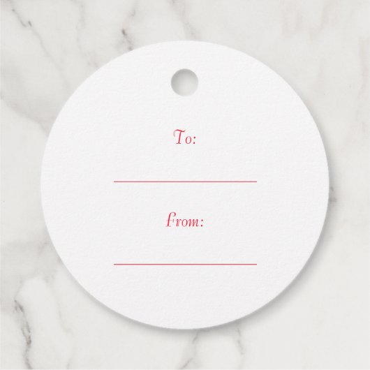 Grappig Schattige kerstcadeau Bedankjes Labels (Achterkant)