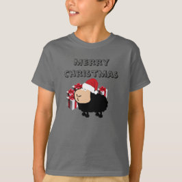Grappig schattige kerstkerst van de kerstman carto t-shirt