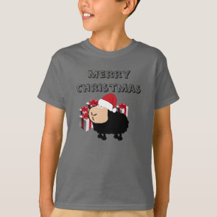 Grappig schattige kerstkerst van de kerstman carto t-shirt