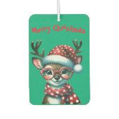 Grappig Schattige kerstrendier Luchtverfrisser (Voorkant)