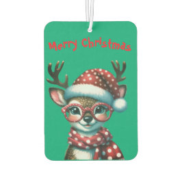 Grappig Schattige kerstrendier Luchtverfrisser