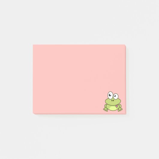 Grappig schattige kikker cartoon kinder post-it® notes (Voorkant)
