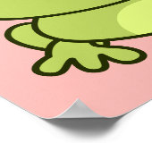 Grappig schattige kikkerkkwekerij voor cartoon poster (Hoek)