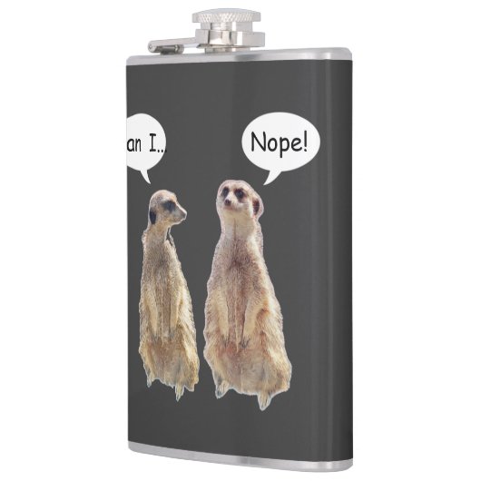 Grappig, schattige kistjes in gesprek heupfles (Links)