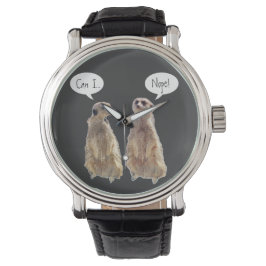 Grappig, schattige kistjes in gesprek horloge