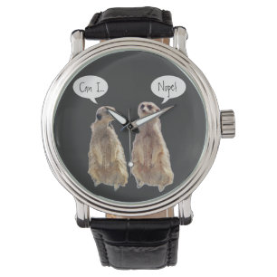 Grappig, schattige kistjes in gesprek horloge