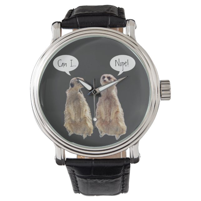 Grappig, schattige kistjes in gesprek horloge (Voorkant)