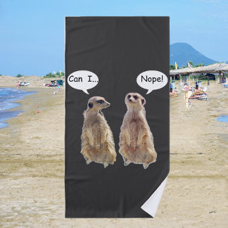 Grappig, schattige kistjes in gesprek strandlaken