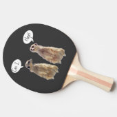 Grappig, schattige kistjes in gesprek tafeltennisbatje (Zijkant)