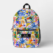 Grappig Schattige Kleurrijke Vorm Cartoon Geperson Bedrukte Rugzak (Voorkant)