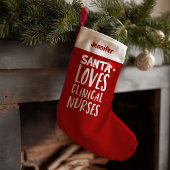 Grappig Schattige klinisch verpleegster kerst Kleine Kerstsok