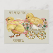  Grappig Schattige Kuiken Eieren Jongen Pasen Feestdagenkaart (Voorkant)