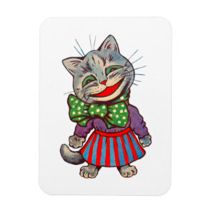 Grappig Schattige Lachende Retro jaren 1930 Meisje Magneet