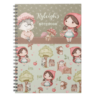 Grappig Schattige Little Red Riding Hood Storybook Notitieboek